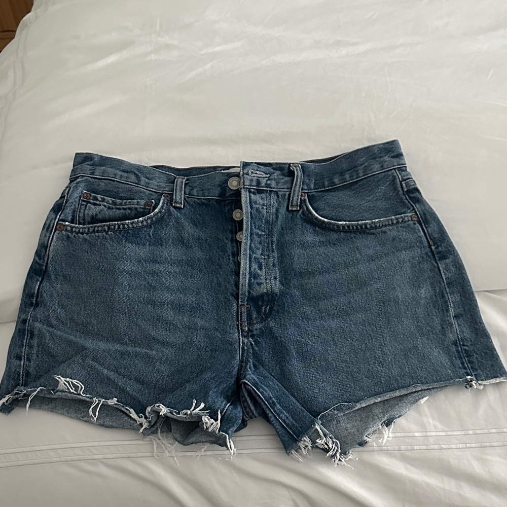 Agolde Parker Long Jean Shorts